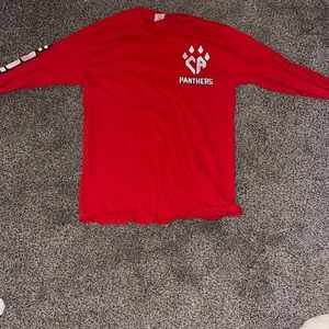 Cheer athletics panthers long sleeve Tee